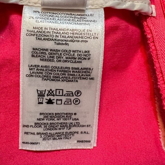 Brooks Brothers 346 Natalie Fit Pink Trouser Pants Size 10 - Picture 5 of 6